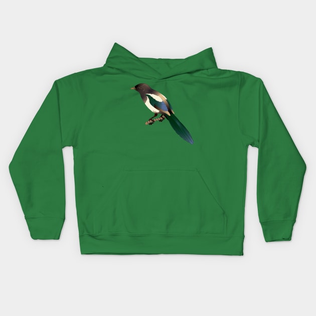 Magpie Kids Hoodie by OrangeEdenDesigns